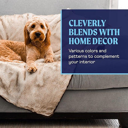 PupProtector Waterproof Throw Blanket for Dogs and Cats (80" L 62" W)