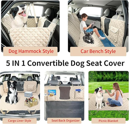 Dog Car Seat Cover for Back Seat Car Hammock