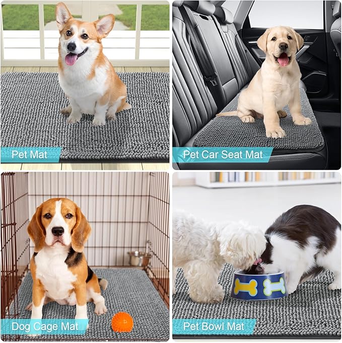 OLANLY Dog Door Mat for Muddy Paws 59x35