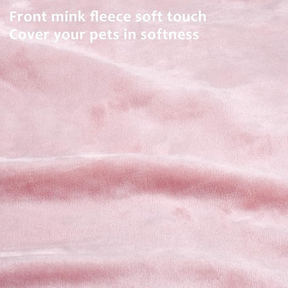 Pink Large Dog Blanket, Super Soft Fluffy Sherpa Fleece Dog Couch Blankets and Throws for Large Medium Small Dogs Puppy Doggy Pet Cats, 50x60 inches