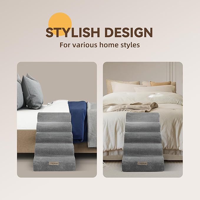 Foam Pet Stairs for High Beds 5-Step Dog 26''