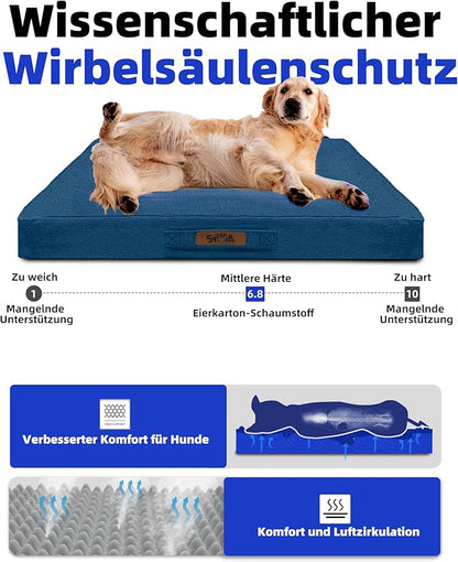 Sytopia Outdoor Dog Beds for Large Dogs with Detachable Blanket (36 x 27 in)