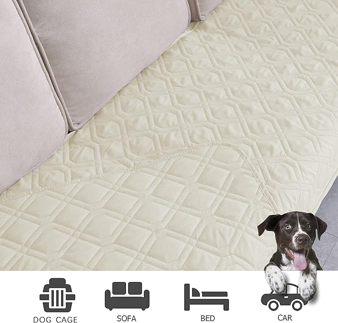 Ameritex Waterproof Blanket Reversible Dog Bed Cover Pet Blanket for Furniture Bed Couch Sofa