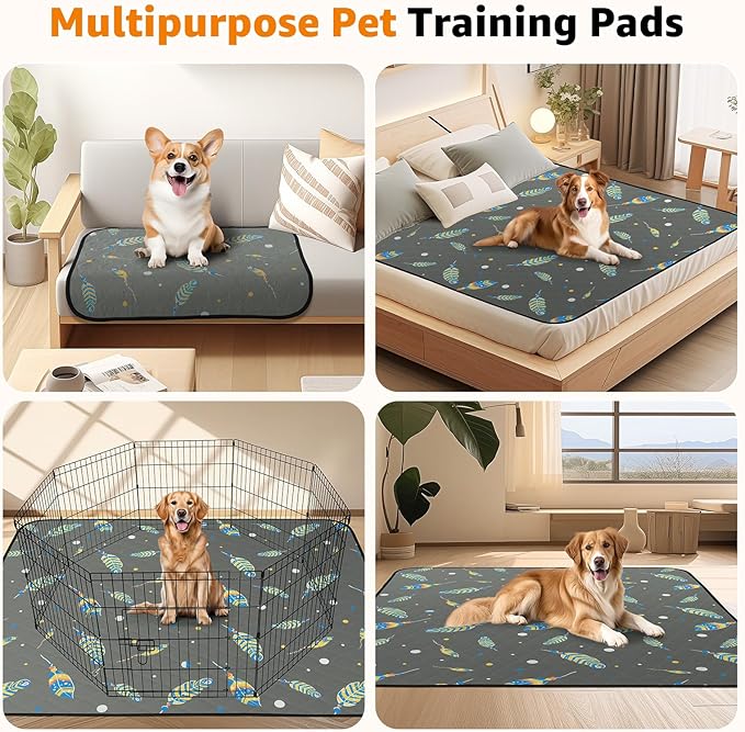 Washable Pee Pads for Dogs: Lagre Reusable Pee Pads for Dogs 1 Pack 72x72 Inch