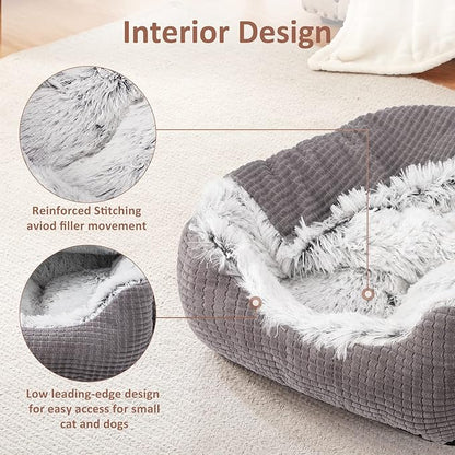 MIXJOY Dog Beds for Large Medium Small Dogs (25 inches,