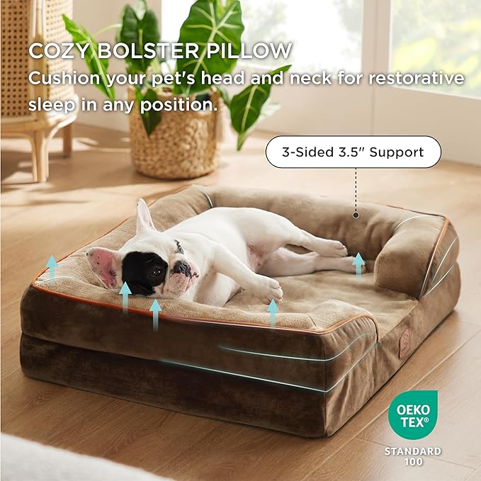 Bedsure Orthopedic Dog Bed for Medium Dogs