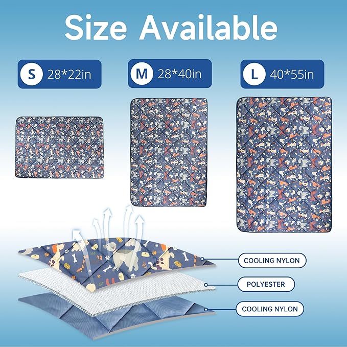 wegreeco Premium Cooling Blanket for Dogs and Cats