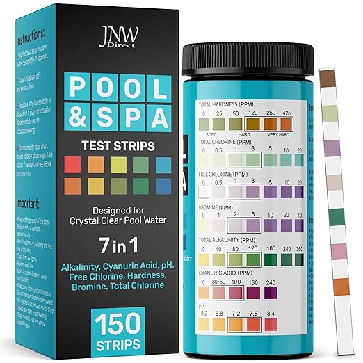 Pool Test Strips 7-in-1 150 Quick 1 Swimming