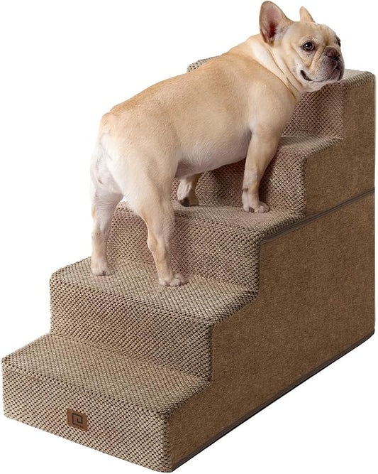 EHEYCIGA Dog Stairs for High Bed 22.5”H 5-Step Dog