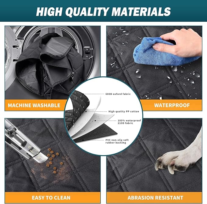 Back Seat Extender for Dogs 420lbs Waterproof