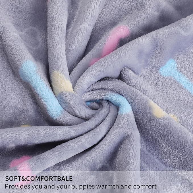 1 Pack 3 Dog Blankets Super Soft Puppy Large(40"x30")