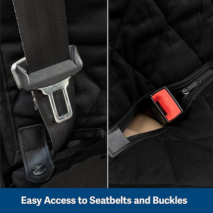 PetSafe Happy Ride Quilted Hammock Seat Cover – Waterproof & Durable – Machine Washable – Fits Most Cars