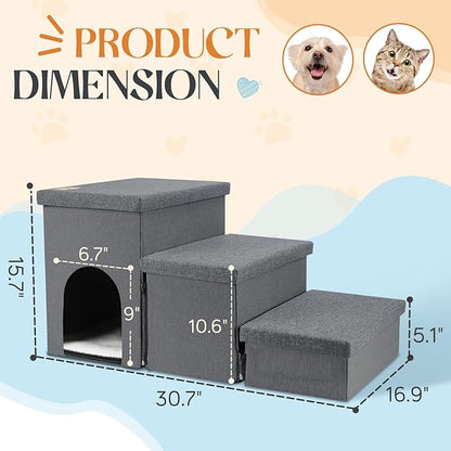 Dog Stairs for Small Dogs 22 inches(3