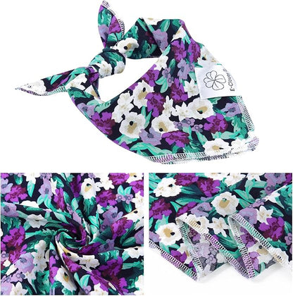 E-Clover Dog Bandanas & Matching Scrunchie Set Hawaii