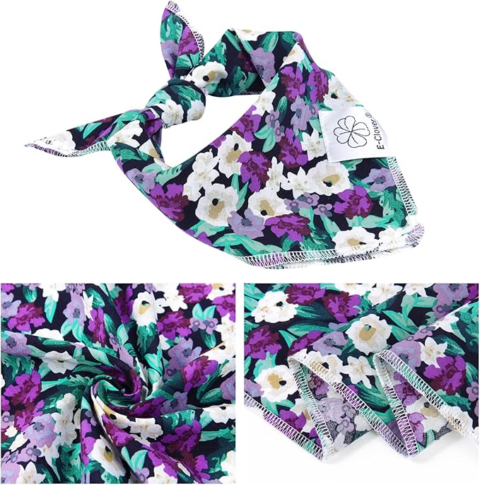 E-Clover Dog Bandanas & Matching Scrunchie Set Hawaii
