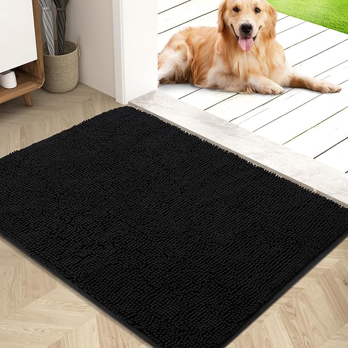 OLANLY Dog Door Mat for Muddy Paws 40x32