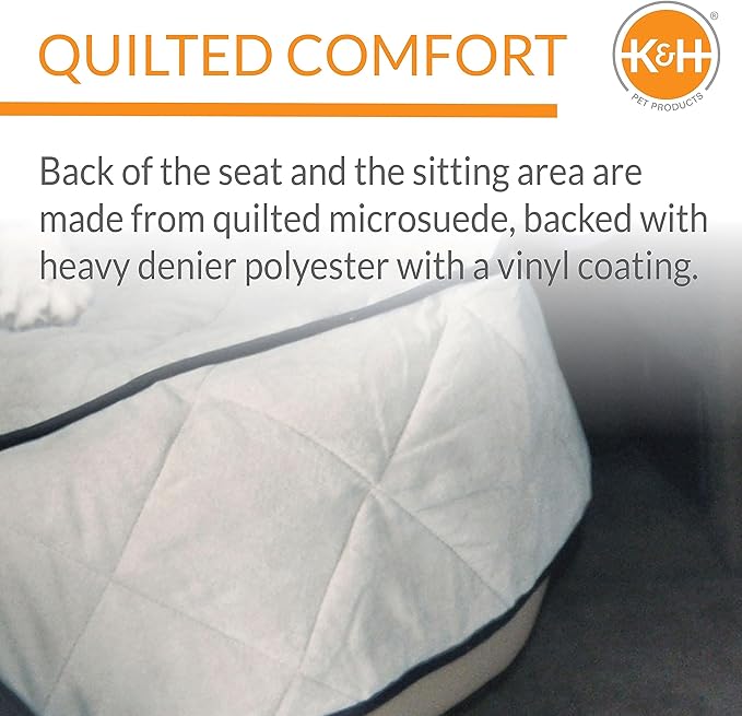 K&H Pet Products Deluxe Car Seat Saver Gray Standard/Mid-Size 54 Inches