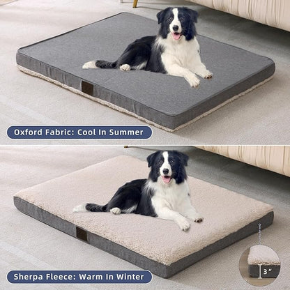 DaysU Large Dog Bed for Large Dogs 65 Ibs, 36x27x3in