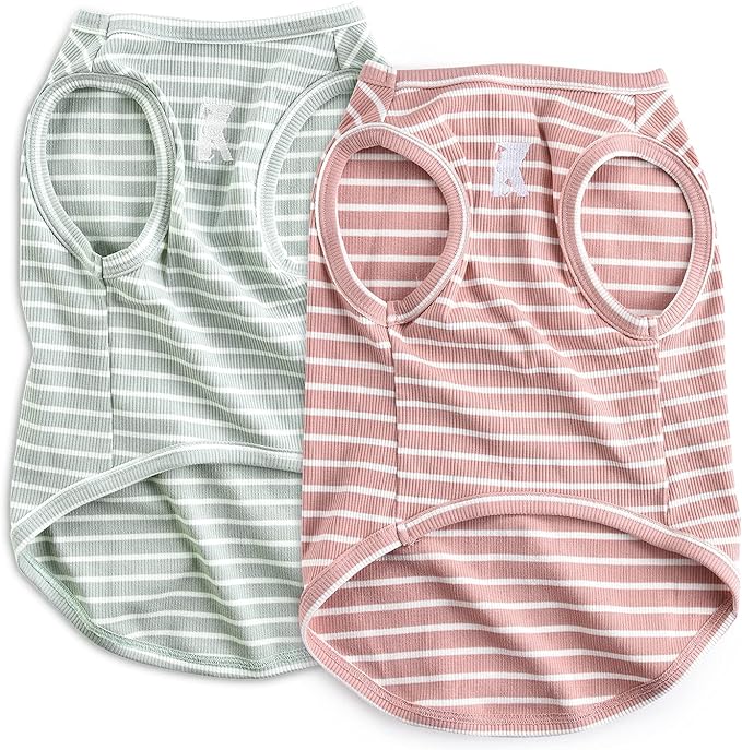 Koneseve Dog Shirt Vest Lightweight Stretchy Dog T-Shirts 2 Pack 3XL ]