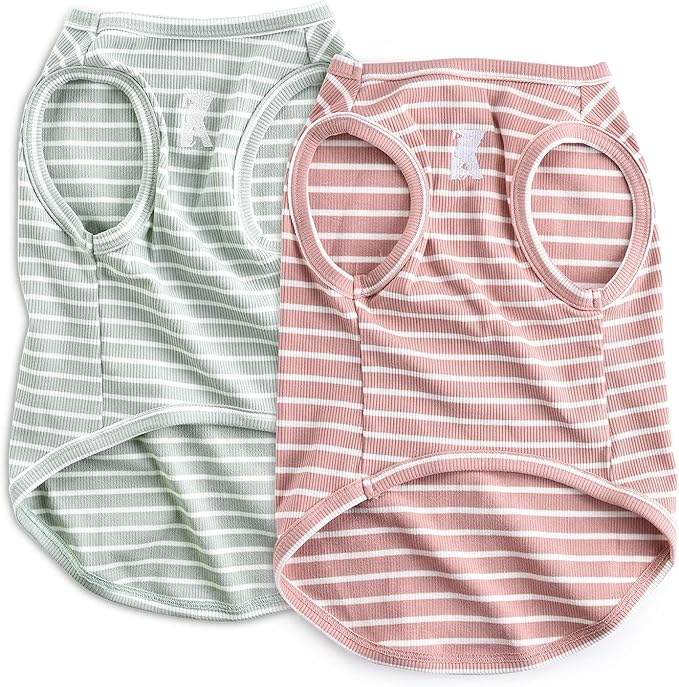 Koneseve Dog Shirt Vest Lightweight Stretchy Dog T-Shirts 2 Pack 6XL ]