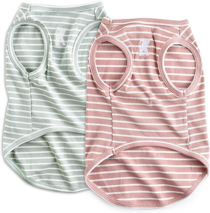 Koneseve Dog Shirt Vest Lightweight Stretchy Dog T-Shirts 2 Pack 6XL ]