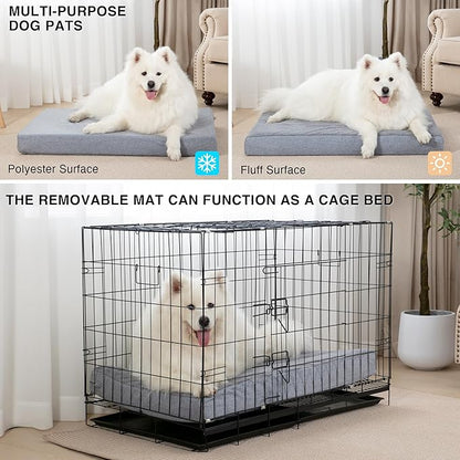 EXQ Home Orthopedic Dog Bed for X-Large Dog 2 in 1 Multipurpose Liner(Grey,42x30x6 inches)