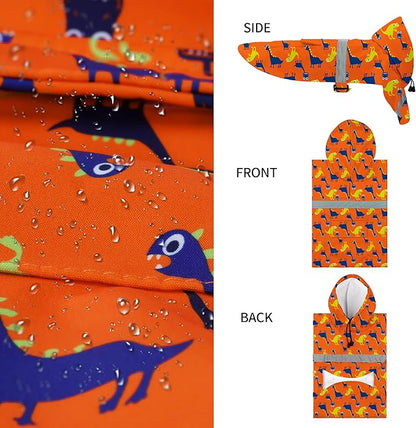 NACOCO Large Dog Raincoat Adjustable