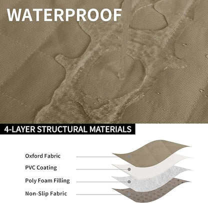 Easy-Going Waterproof Dog Car Seat Cover (59"x63", Camel)