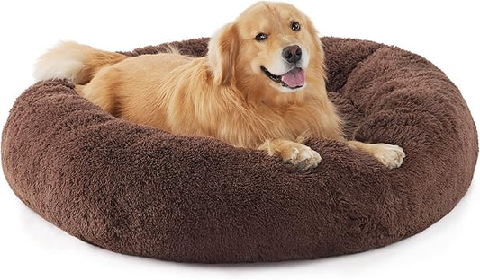 Bedsure Calming Dog Bed for Extra Large Dogs 125 lbs 45 inches