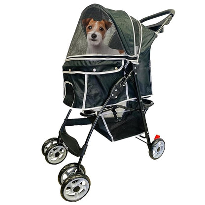 AmorosO 4 Wheels Pet Convenient Stroller