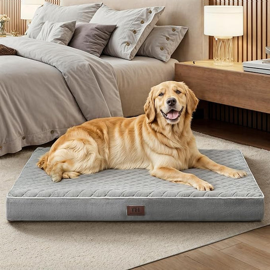 Orthopedic Dog Beds for Large Dogs with Removable Washable Cover 42 inch,