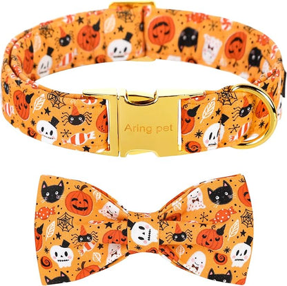 ARING PET Dog Collar with Bow-Halloween Dog Collar Bowtie