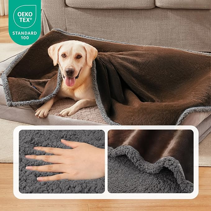 Luciphia Waterproof Blanket for Large Dogs Liquid Proof X-Large（85" x 57"）