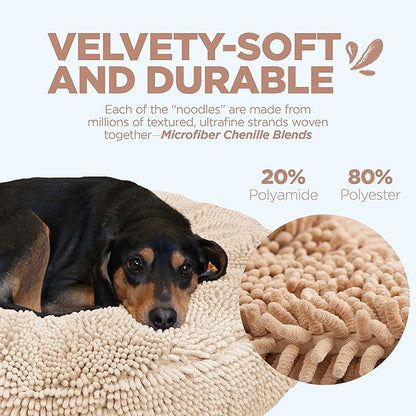 Soggy Doggy Doormat Super Snoozer Dog Bed 24" Round (24x24x6 Inches)