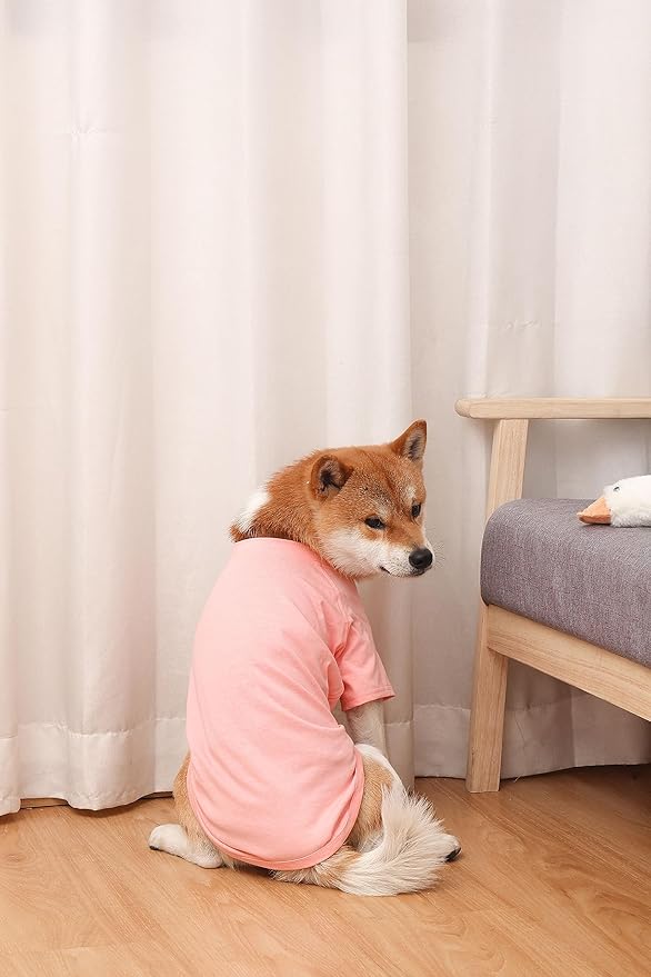 Dog Shirts 2pcs Blank Shirts Soft for Small Medium Large Dogs and Cat Soft and Breathable Apparel Shirts