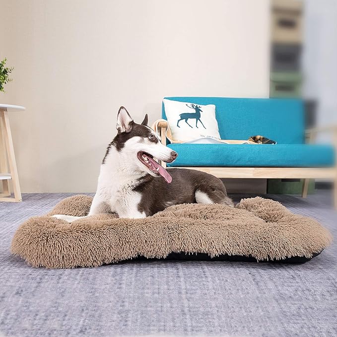 Coohom Deluxe Plush Bed Pet Cushion Crate Mat