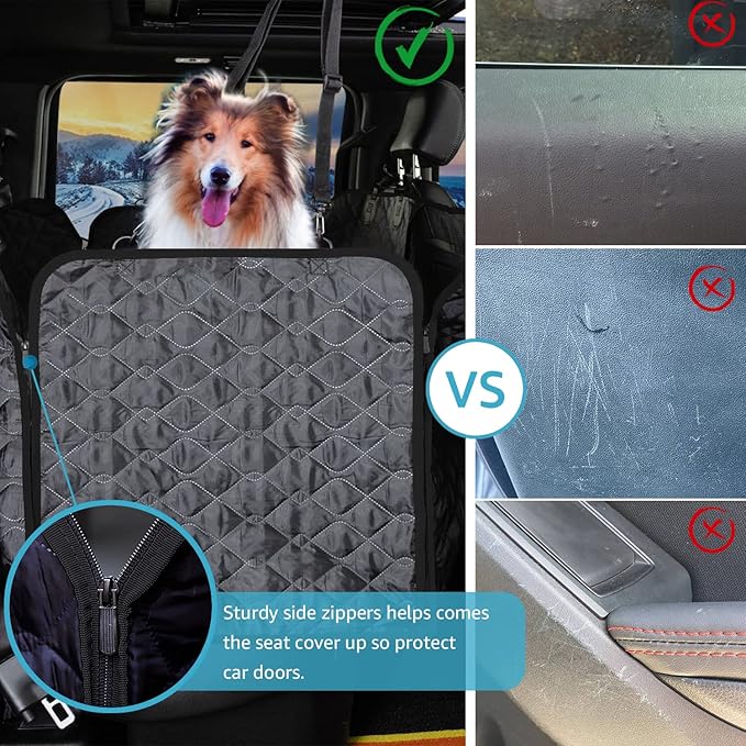 Lassie Truck Dog Car Seat Covers Back Seat 2 Dog F150 F250 1500 2500