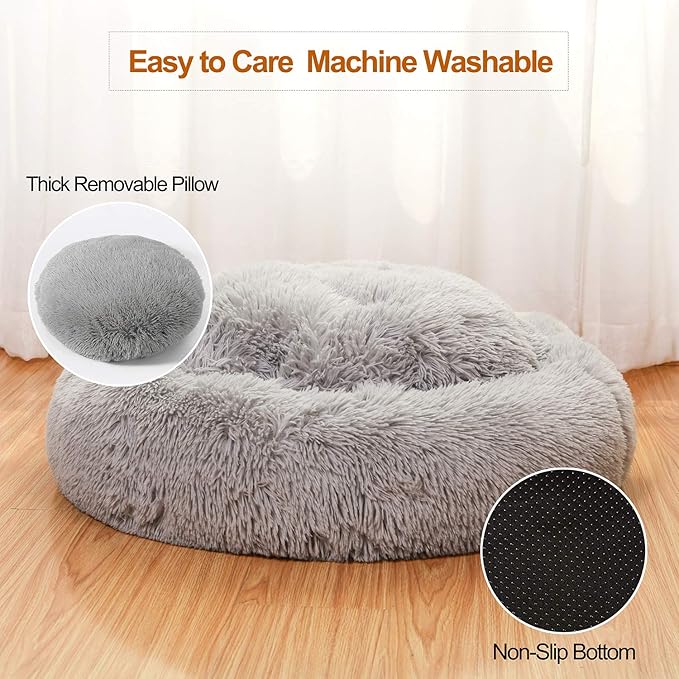 JEMA Calming Dog Beds for Medium Large Dogs 24 Inch