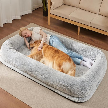 Human Dog Bed for Adult 320 GSM 40D Orthopedic