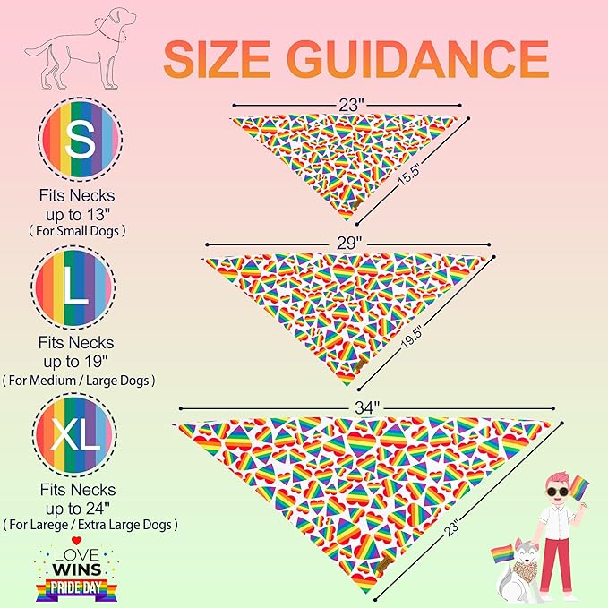 Pride Dog Bandanas 2 Pack