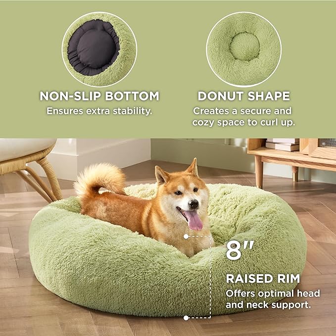 Bedsure Calming Dog Bed for Medium Dogs 45 lbs 30 inches