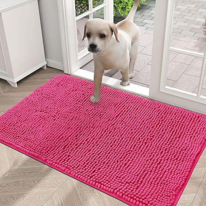 OLANLY Dog Door Mat for Muddy Paws 30x20