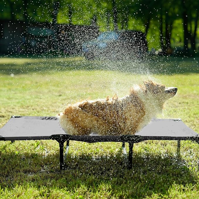 EHEYCIGA 44 Inch Elevated Dog Cot Beds for Large Dogs