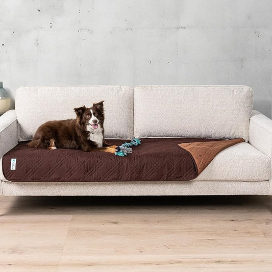 PetAmi Waterproof Couch Cover for Dogs 30x70 Brown
