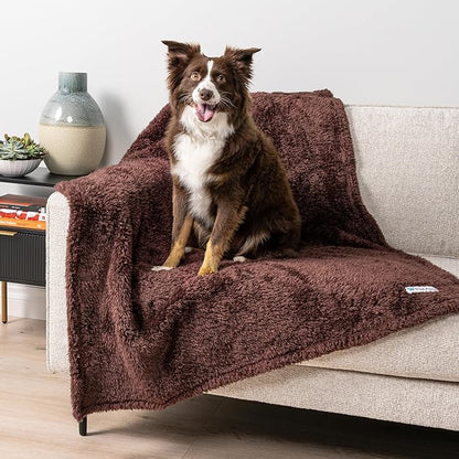 PetAmi Dog Blanket for Small Medium Dogs Brown 29x40