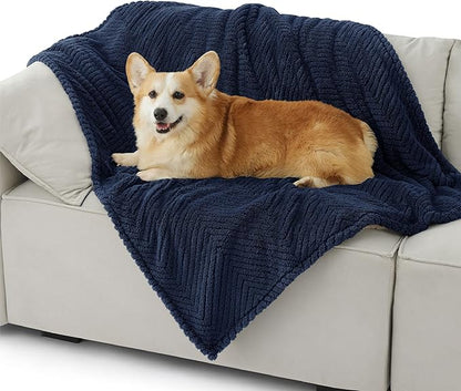 Bedsure Dog Blanket for Large Dogs Washable 300GSM Coral 40x50IN