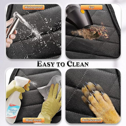 Gimars Extra Large Space Dog Car Seat Cover for Back Seat 600D Oxford