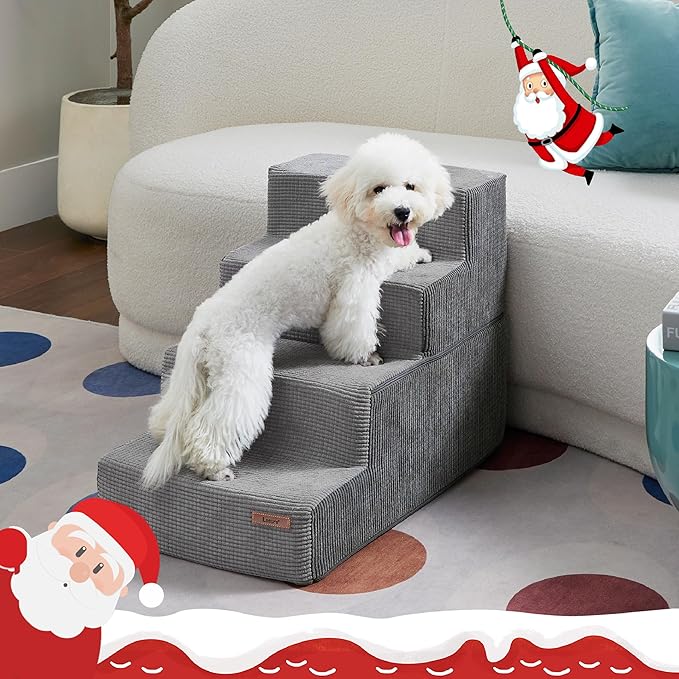 Lesure Dog Stairs for Small Dogs 4 Steps
