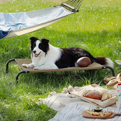 Bedsure Large Elevated Cooling Outdoor Dog Bed 49 inches