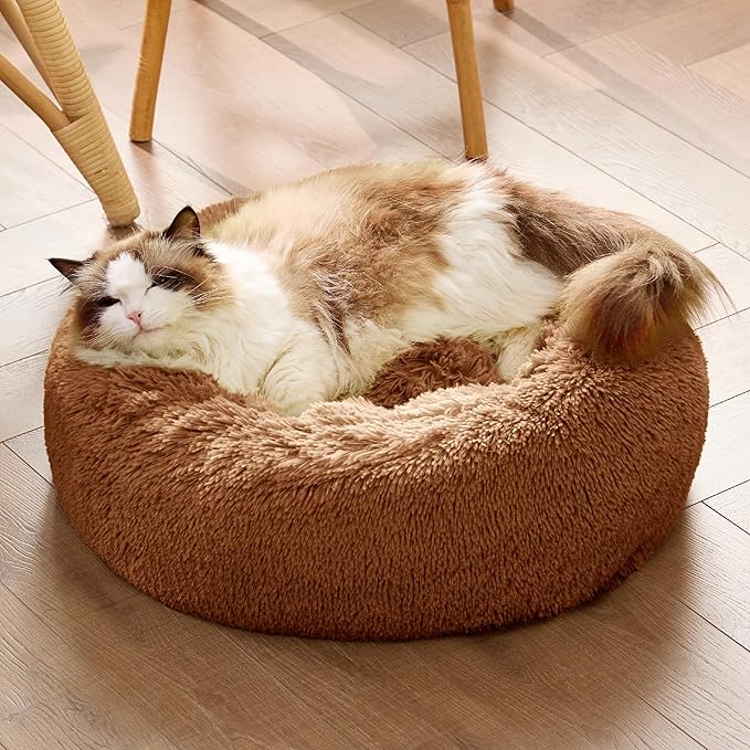 Bedsure Calming Cat Beds for Indoor Cats 20 inches, 15 lbs
